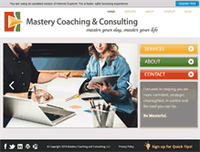 Tablet Screenshot of masteryconsulting.net